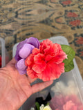 Hair flower on comb