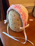 reproduction WWII era baby bonnet