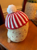 Crocheted childs beanie