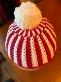 Crocheted childs beanie