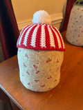 Crocheted childs beanie