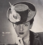 Reproduction crocheted hat