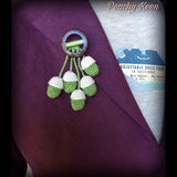 Acorn lapel pin