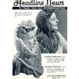 reproduction WWII era crocheted fascinator