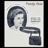 WWII era reproduction crochet Belt, bag and bandeau set