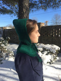Crocheted hood