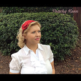 WWII era reproduction crochet Belt, bag and bandeau set