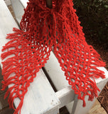 Crocheted headscarf