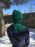 Crocheted hood