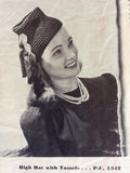 High hat with tassels