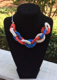 Crochet chain link bracelets