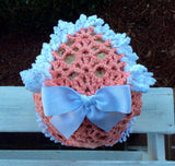 reproduction WWII era crocheted fascinator