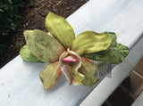 Tropical Velvet flower on Hair Comb