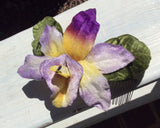Tropical Velvet flower on Hair Comb
