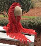 Crocheted headscarf
