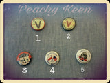 Reproduction WWII era pinback buttons