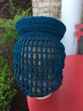 Reproduction hat with snood