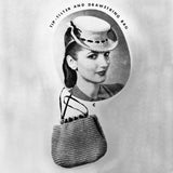 reproduction WWII era "Tip-Tilter"  hat and matching bag