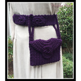WWII era reproduction crochet Belt, bag and bandeau set